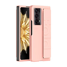 Funda Dura Plastico Rigida Carcasa Mate Frontal y Trasera 360 Grados SD1 para Huawei Honor Magic V2 5G Oro Rosa