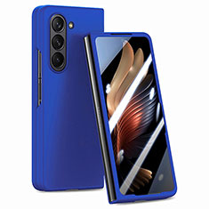 Funda Dura Plastico Rigida Carcasa Mate Frontal y Trasera 360 Grados SD1 para Samsung Galaxy Z Fold5 5G Azul