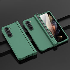 Funda Dura Plastico Rigida Carcasa Mate Frontal y Trasera 360 Grados SD2 para Samsung Galaxy Z Fold5 5G Verde