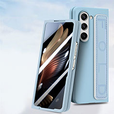 Funda Dura Plastico Rigida Carcasa Mate Frontal y Trasera 360 Grados SD3 para Samsung Galaxy Z Fold5 5G Azul Claro