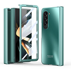 Funda Dura Plastico Rigida Carcasa Mate Frontal y Trasera 360 Grados Z01L para Samsung Galaxy Z Fold5 5G Verde