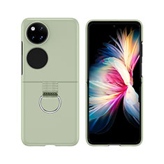 Funda Dura Plastico Rigida Carcasa Mate Frontal y Trasera 360 Grados Z02L para Huawei P50 Pocket Verde