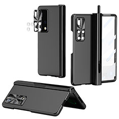 Funda Dura Plastico Rigida Carcasa Mate Frontal y Trasera 360 Grados ZL1 para Huawei Mate X2 Negro