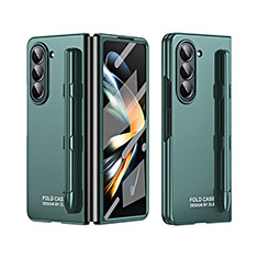 Funda Dura Plastico Rigida Carcasa Mate Frontal y Trasera 360 Grados ZL2 para Samsung Galaxy Z Fold5 5G Verde