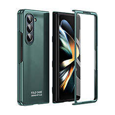 Funda Dura Plastico Rigida Carcasa Mate Frontal y Trasera 360 Grados ZL4 para Samsung Galaxy Z Fold5 5G Verde