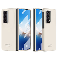 Funda Dura Plastico Rigida Carcasa Mate Frontal y Trasera 360 Grados ZL5 para Huawei Honor Magic Vs2 5G Blanco