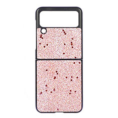 Funda Dura Plastico Rigida Carcasa Mate H07 para Samsung Galaxy Z Flip3 5G Oro Rosa