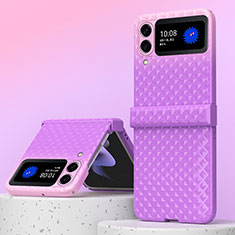 Funda Dura Plastico Rigida Carcasa Mate H07 para Samsung Galaxy Z Fold4 5G Morado