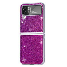 Funda Dura Plastico Rigida Carcasa Mate L02 para Samsung Galaxy Z Flip4 5G Morado