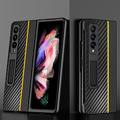 Funda Dura Plastico Rigida Carcasa Mate L07 para Samsung Galaxy Z Fold3 5G Amarillo