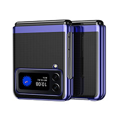 Funda Dura Plastico Rigida Carcasa Mate L09 para Samsung Galaxy Z Flip4 5G Azul