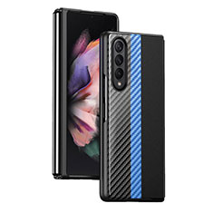 Funda Dura Plastico Rigida Carcasa Mate L09 para Samsung Galaxy Z Fold3 5G Azul Cielo