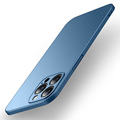 Funda Dura Plastico Rigida Carcasa Mate M01 para Apple iPhone 14 Pro Azul