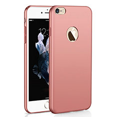 Funda Dura Plastico Rigida Carcasa Mate M01 para Apple iPhone 6S Plus Oro Rosa