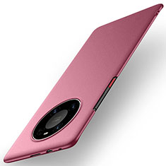 Funda Dura Plastico Rigida Carcasa Mate M01 para Huawei Mate 40E 4G Rojo Rosa