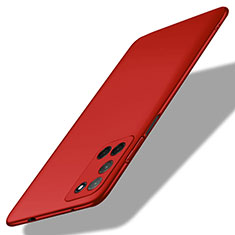 Funda Dura Plastico Rigida Carcasa Mate M01 para Oppo A52 Rojo