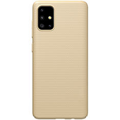 Funda Dura Plastico Rigida Carcasa Mate M01 para Samsung Galaxy A71 5G Oro