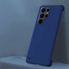 Funda Dura Plastico Rigida Carcasa Mate M01 para Samsung Galaxy S22 Ultra 5G Azul
