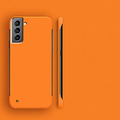 Funda Dura Plastico Rigida Carcasa Mate M01 para Samsung Galaxy S25 Plus 5G Naranja