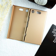 Funda Dura Plastico Rigida Carcasa Mate M01 para Sony Xperia XZ1 Compact Oro