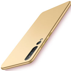 Funda Dura Plastico Rigida Carcasa Mate M01 para Xiaomi Mi 10 Pro Oro