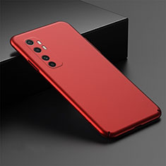 Funda Dura Plastico Rigida Carcasa Mate M01 para Xiaomi Mi Note 10 Lite Rojo