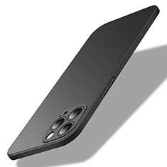 Funda Dura Plastico Rigida Carcasa Mate M02 para Apple iPhone 13 Pro Negro