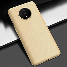 Funda Dura Plastico Rigida Carcasa Mate M02 para OnePlus 7T Oro