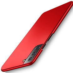 Funda Dura Plastico Rigida Carcasa Mate M02 para Samsung Galaxy S21 5G Rojo