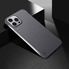 Funda Dura Plastico Rigida Carcasa Mate M05 para Apple iPhone 13 Pro Gris Oscuro