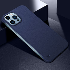 Funda Dura Plastico Rigida Carcasa Mate M05 para Apple iPhone 15 Pro Azul