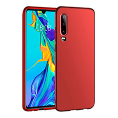 Funda Dura Plastico Rigida Carcasa Mate P01 para Huawei P30 Rojo