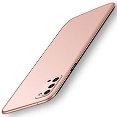 Funda Dura Plastico Rigida Carcasa Mate P01 para Oppo Reno4 5G Oro Rosa