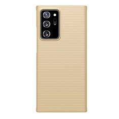 Funda Dura Plastico Rigida Carcasa Mate P01 para Samsung Galaxy Note 20 Ultra 5G Oro