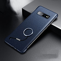 Funda Dura Plastico Rigida Carcasa Mate P01 para Samsung Galaxy S10 Plus Azul