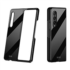 Funda Dura Plastico Rigida Carcasa Mate P01 para Samsung Galaxy Z Fold3 5G Negro