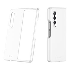 Funda Dura Plastico Rigida Carcasa Mate P03 para Samsung Galaxy Z Fold3 5G Blanco