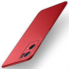 Funda Dura Plastico Rigida Carcasa Mate para Oppo Reno7 Pro 5G Rojo