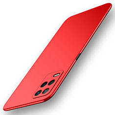 Funda Dura Plastico Rigida Carcasa Mate para Realme 9 5G India Rojo