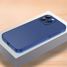 Funda Dura Plastico Rigida Carcasa Mate QC1 para Apple iPhone 14 Pro Azul