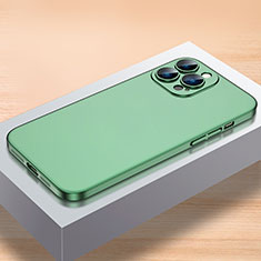 Funda Dura Plastico Rigida Carcasa Mate QC1 para Apple iPhone 15 Pro Max Verde