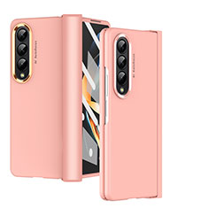 Funda Dura Plastico Rigida Carcasa Mate R08 para Samsung Galaxy Z Fold3 5G Oro Rosa