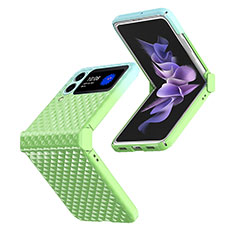 Funda Dura Plastico Rigida Carcasa Mate T03 para Samsung Galaxy Z Flip4 5G Verde