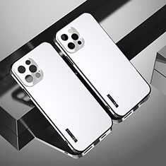 Funda Dura Plastico Rigida Carcasa Mate TB4 para Apple iPhone 14 Pro Plata