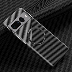 Funda Dura Plastico Rigida Carcasa Mate Twill con Mag-Safe Magnetic para Google Pixel 7 Pro 5G Gris