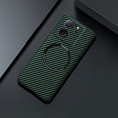 Funda Dura Plastico Rigida Carcasa Mate Twill con Mag-Safe Magnetic para Xiaomi Redmi K60 Ultra 5G Verde