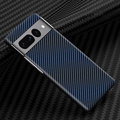 Funda Dura Plastico Rigida Carcasa Mate Twill para Google Pixel 7 Pro 5G Azul