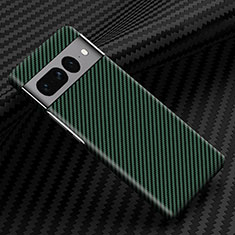 Funda Dura Plastico Rigida Carcasa Mate Twill para Google Pixel 7 Pro 5G Verde