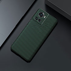 Funda Dura Plastico Rigida Carcasa Mate Twill para OnePlus 10R 5G Verde