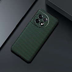 Funda Dura Plastico Rigida Carcasa Mate Twill para OnePlus 11 5G Verde